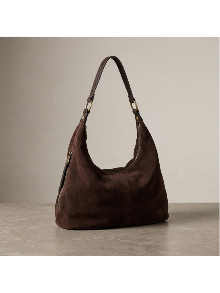 Patricia Nash Esther Hobo - Suede Leather Expresso Brown